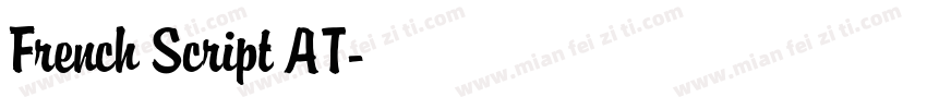 French Script AT字体转换